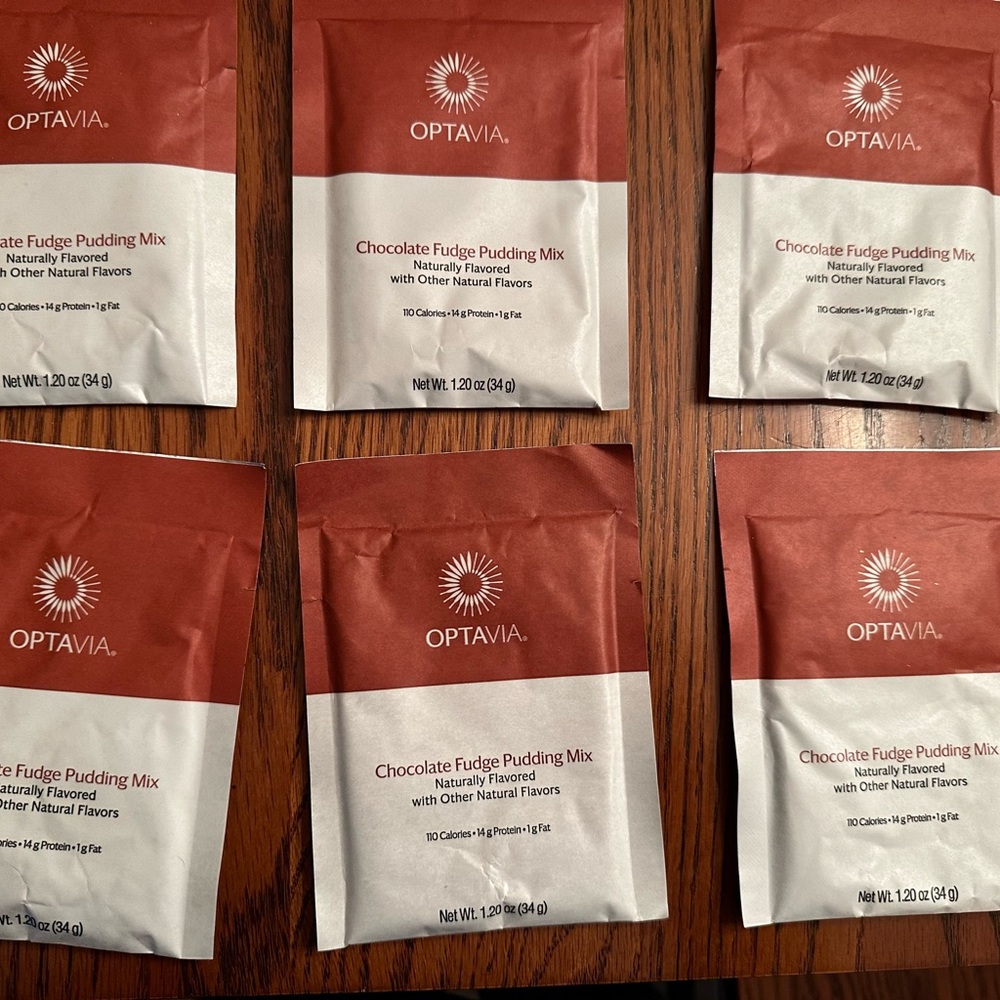Optavia chocolate fudge pudding mix fuelings 6 packets